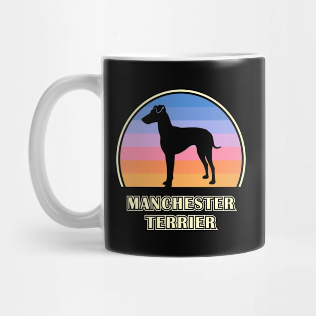 Manchester Terrier Vintage Sunset Dog by millersye